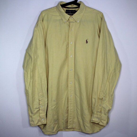 Ralph Lauren Mens XL Colored Pony Preppy Button Up Shirt G1225 - Picture 1 of 6